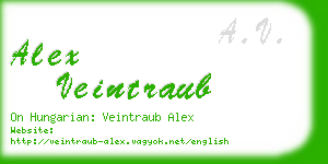 alex veintraub business card